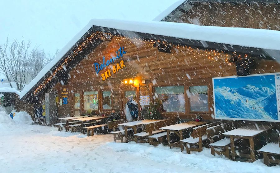 dolomiti ski bar winter dolomiti ski bar winter
