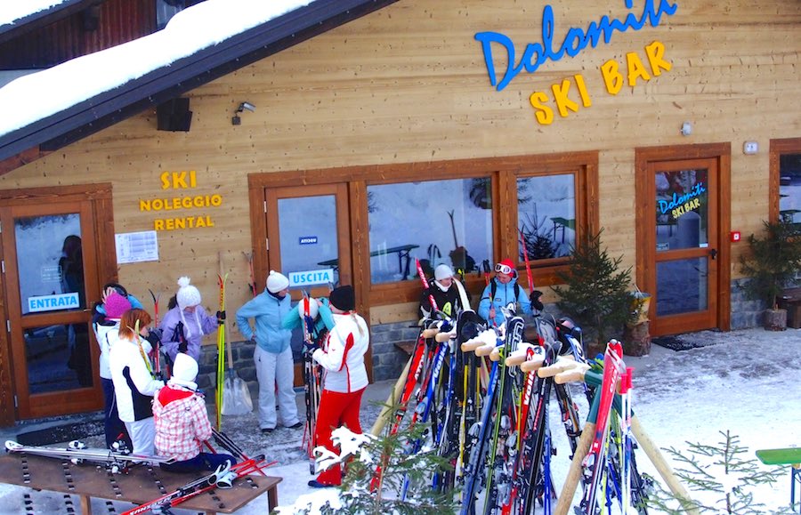 dolomiti ski bar noleggio sci forni di sopra